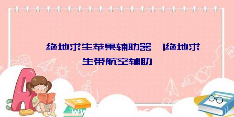 「绝地求生苹果辅助器」|绝地求生带航空辅助